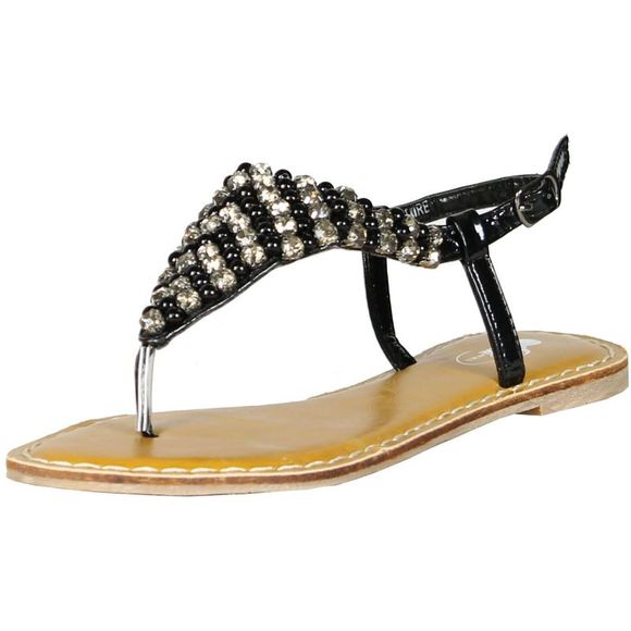 GCNY Solitaire Black. Womens sandals 8.5 NEW - Picture 1 of 4